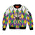 Love Mardi Gras Sleeve Zip Bomber Jacket Coquette Bow Glitter Style LT05 - Wonder Print Shop