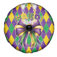 Love Mardi Gras Spare Tire Cover Coquette Bow Glitter Style LT05 - Wonder Print Shop