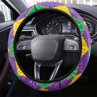 Love Mardi Gras Steering Wheel Cover Coquette Bow Glitter Style LT05 - Wonder Print Shop
