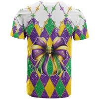 Love Mardi Gras T Shirt Coquette Bow Glitter Style LT05 - Wonder Print Shop