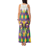 Love Mardi Gras Tank Maxi Dress Coquette Bow Glitter Style LT05 - Wonder Print Shop