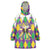 Love Mardi Gras Wearable Blanket Hoodie Coquette Bow Glitter Style LT05 - Wonder Print Shop