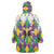 Love Mardi Gras Wearable Blanket Hoodie Coquette Bow Glitter Style LT05 - Wonder Print Shop
