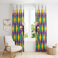 Love Mardi Gras Window Curtain Coquette Bow Glitter Style LT05 - Wonder Print Shop