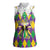 Love Mardi Gras Women Sleeveless Polo Shirt Coquette Bow Glitter Style LT05 - Wonder Print Shop
