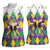 Love Mardi Gras Women Sleeveless Polo Shirt Coquette Bow Glitter Style LT05 - Wonder Print Shop