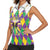 Love Mardi Gras Women Sleeveless Polo Shirt Coquette Bow Glitter Style LT05 - Wonder Print Shop