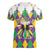 Love Mardi Gras Women V-Neck T-Shirt Coquette Bow Glitter Style LT05 - Wonder Print Shop