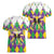 Love Mardi Gras Women V-Neck T-Shirt Coquette Bow Glitter Style LT05 - Wonder Print Shop
