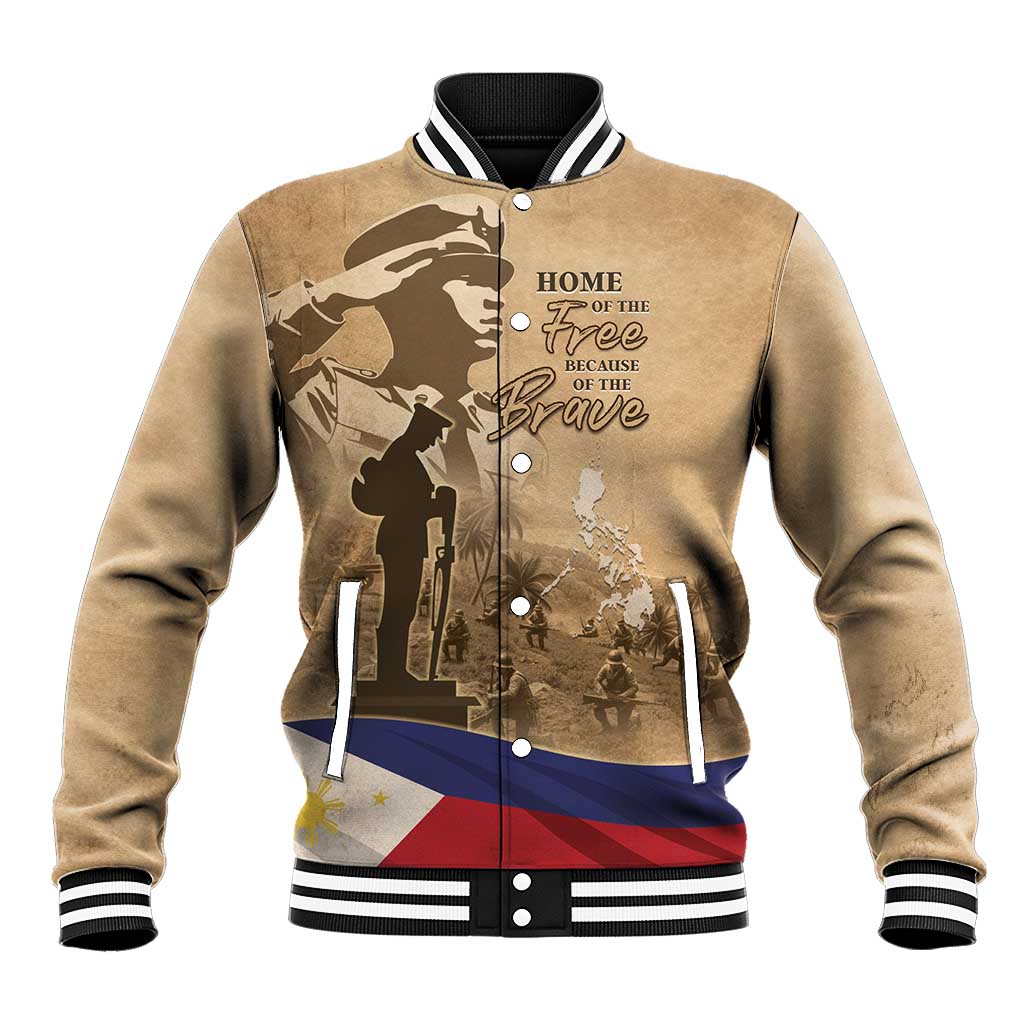 Philippines Memorial Day Baseball Jacket Honor The Fallen