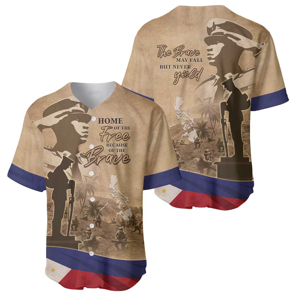 Philippines Memorial Day Baseball Jersey Honor The Fallen