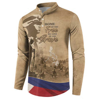 Philippines Memorial Day Button Sweatshirt Honor The Fallen