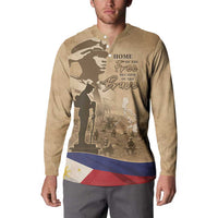 Philippines Memorial Day Button Sweatshirt Honor The Fallen