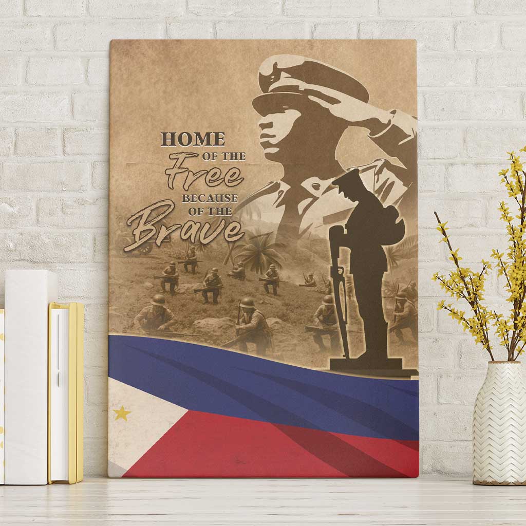 Philippines Memorial Day Canvas Wall Art Honor The Fallen