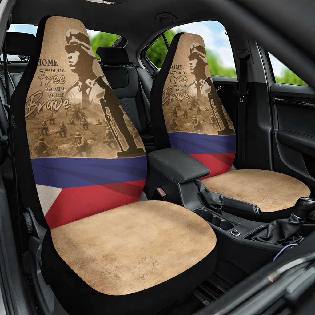 Philippines Memorial Day Car Seat Cover Honor The Fallen