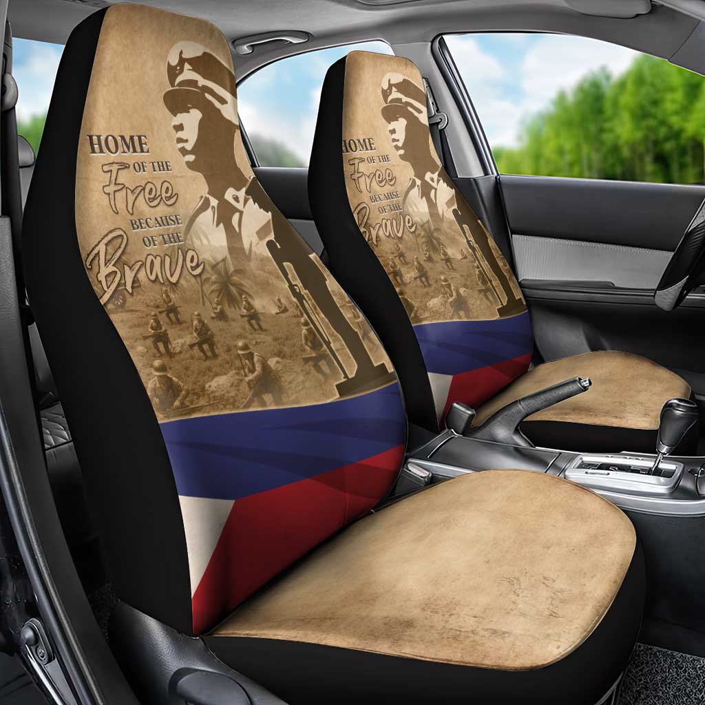 Philippines Memorial Day Car Seat Cover Honor The Fallen