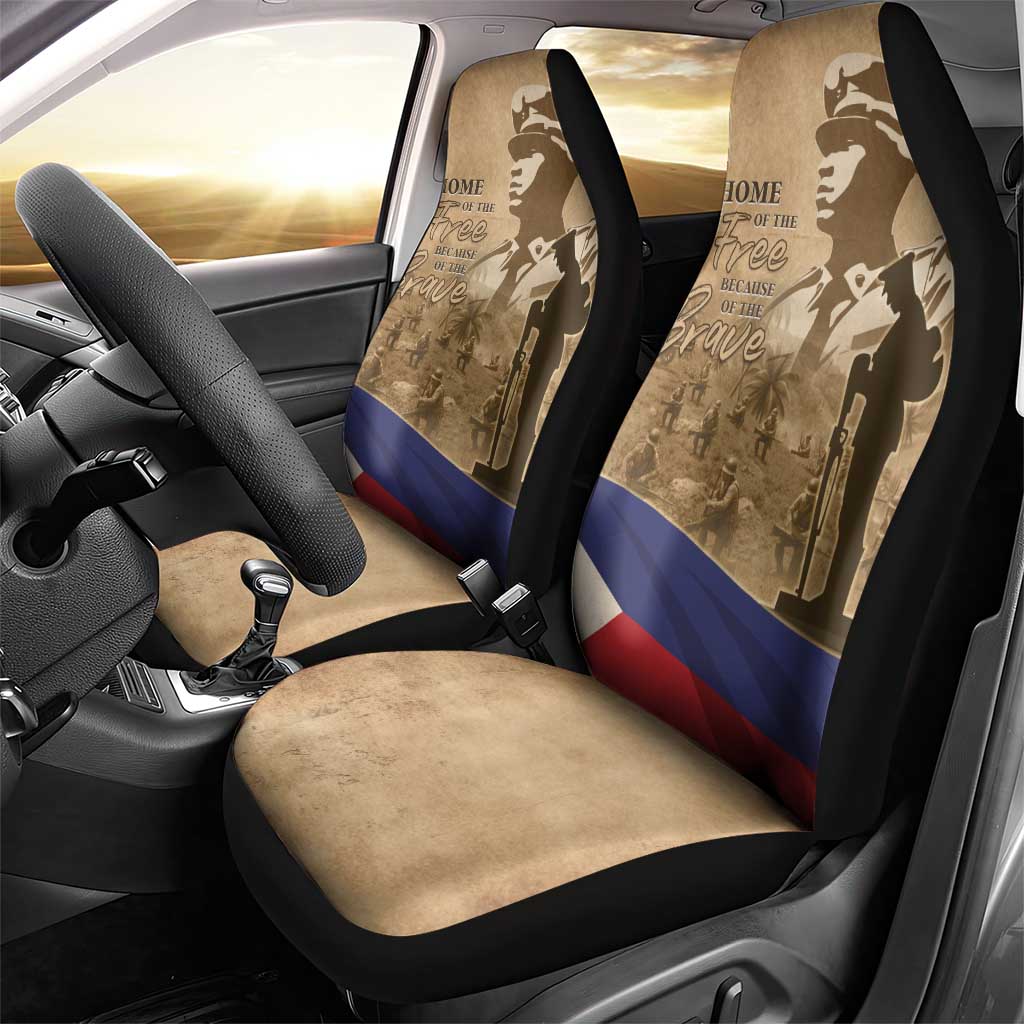 Philippines Memorial Day Car Seat Cover Honor The Fallen