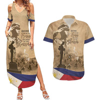 Philippines Memorial Day Couples Matching Summer Maxi Dress and Hawaiian Shirt Honor The Fallen