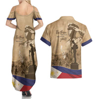 Philippines Memorial Day Couples Matching Summer Maxi Dress and Hawaiian Shirt Honor The Fallen