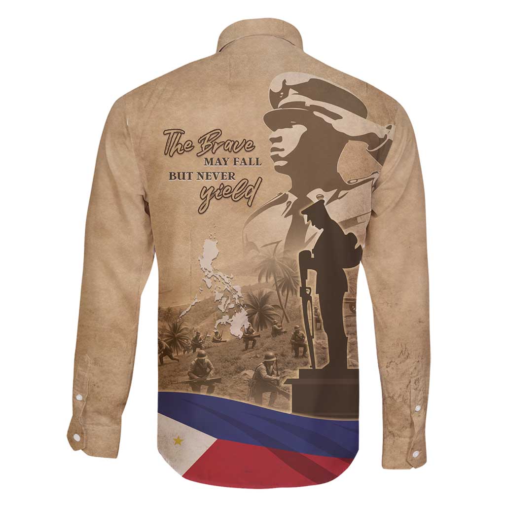 Philippines Memorial Day Family Matching Long Sleeve Bodycon Dress and Hawaiian Shirt Honor The Fallen