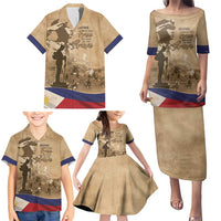 Philippines Memorial Day Family Matching Puletasi and Hawaiian Shirt Honor The Fallen