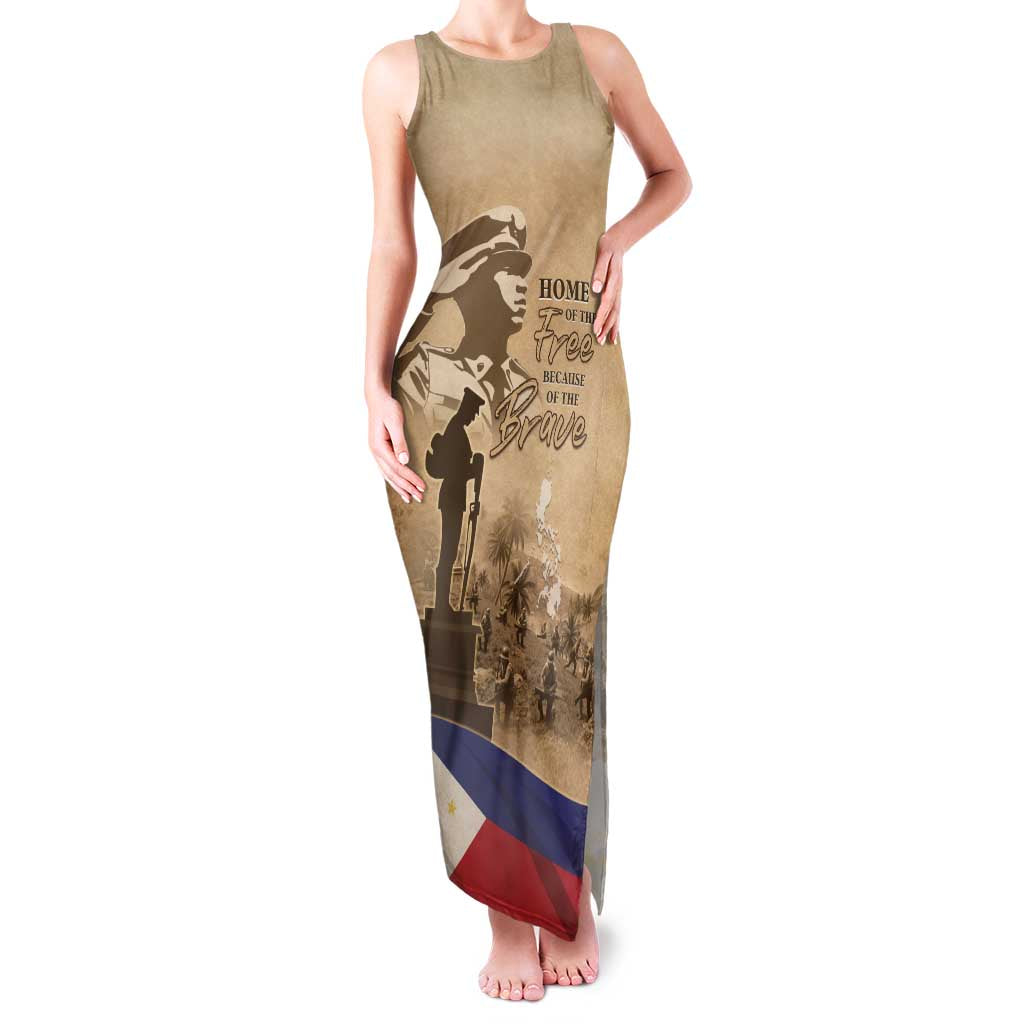Philippines Memorial Day Family Matching Tank Maxi Dress and Hawaiian Shirt Honor The Fallen