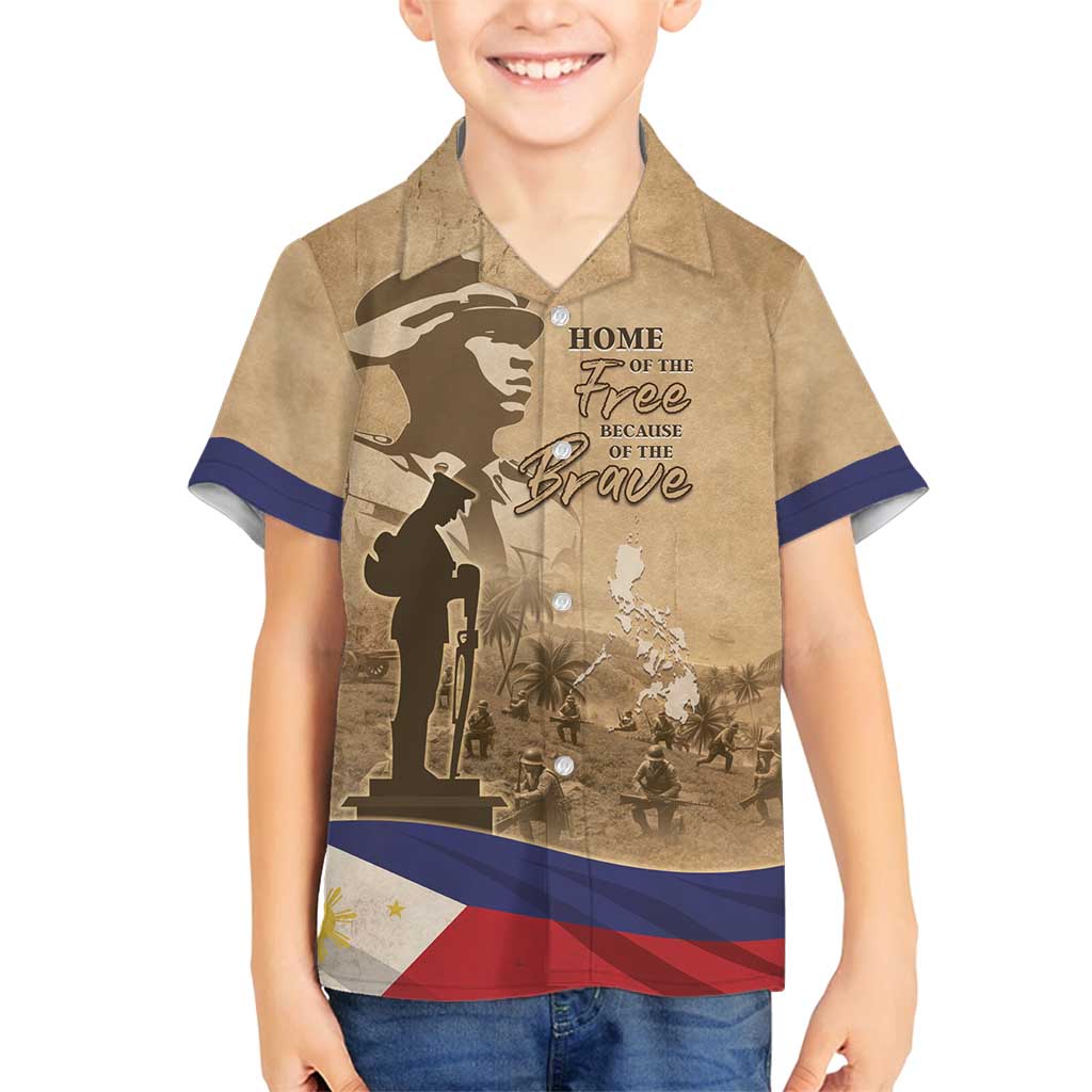 Philippines Memorial Day Family Matching Tank Maxi Dress and Hawaiian Shirt Honor The Fallen