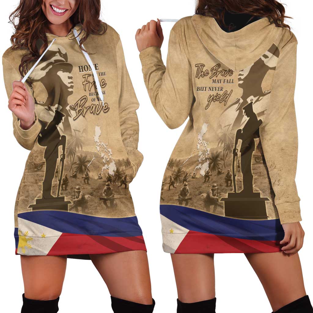 Philippines Memorial Day Hoodie Dress Honor The Fallen