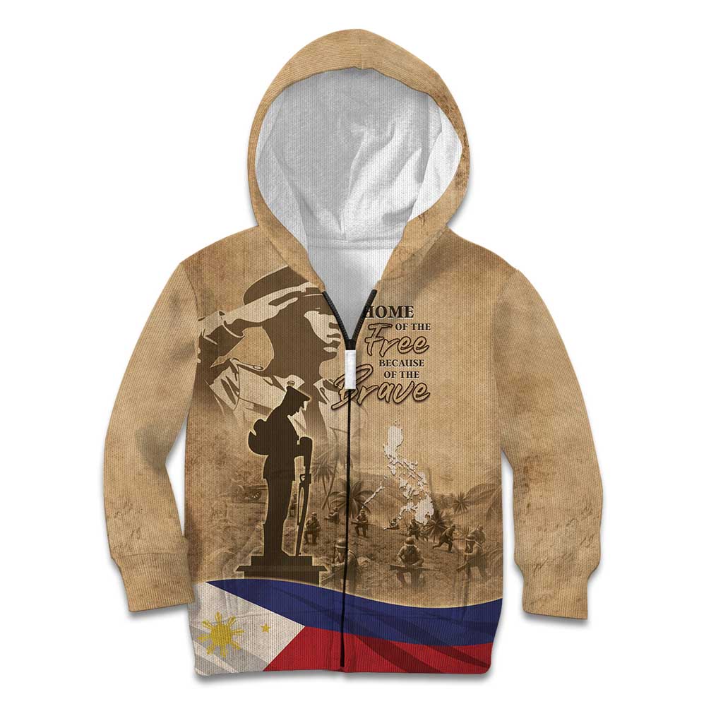 Philippines Memorial Day Kid Hoodie Honor The Fallen