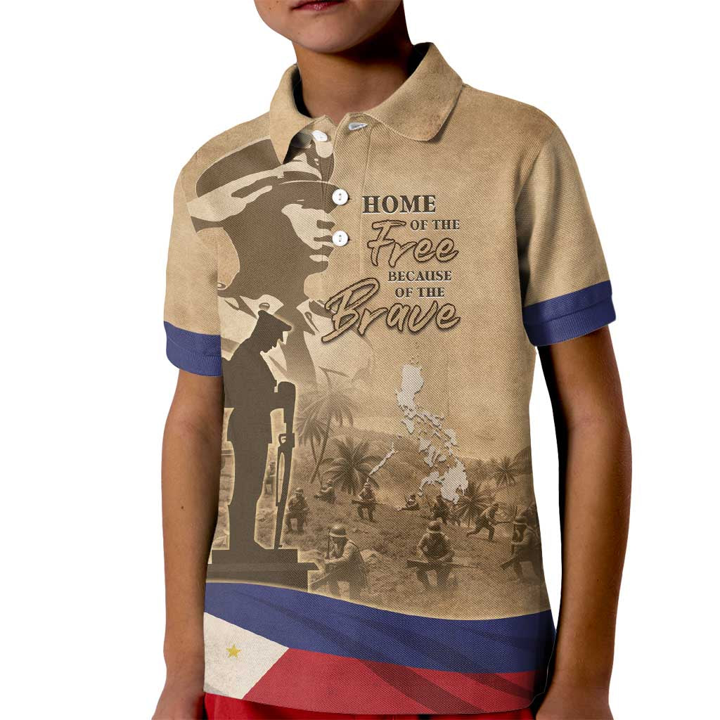 Philippines Memorial Day Kid Polo Shirt Honor The Fallen