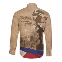 Philippines Memorial Day Long Sleeve Button Shirt Honor The Fallen