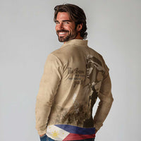 Philippines Memorial Day Long Sleeve Polo Shirt Honor The Fallen