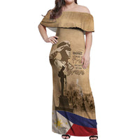 Philippines Memorial Day Off Shoulder Maxi Dress Honor The Fallen