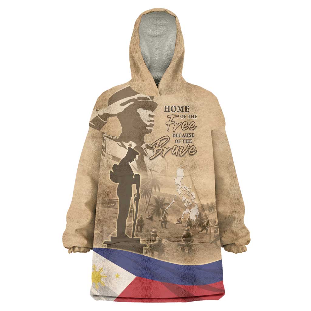 Philippines Memorial Day Wearable Blanket Hoodie Honor The Fallen LT05 - Wonder Print Shop