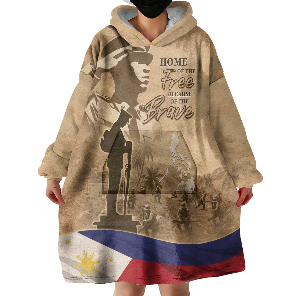 Philippines Memorial Day Wearable Blanket Hoodie Honor The Fallen LT05 - Wonder Print Shop