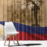 Philippines Memorial Day Window Curtain Honor The Fallen LT05 - Wonder Print Shop