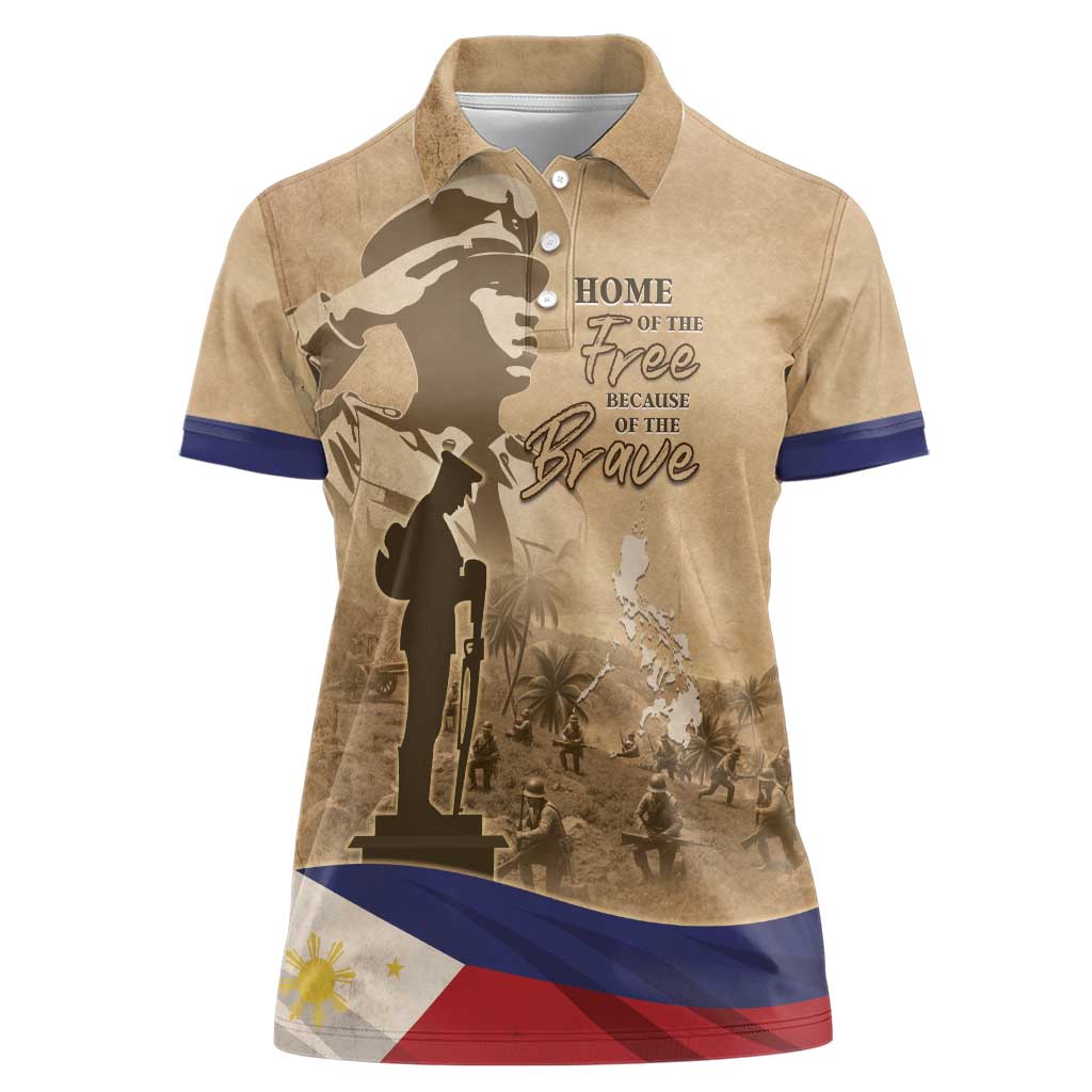 Philippines Memorial Day Women Polo Shirt Honor The Fallen LT05 - Wonder Print Shop
