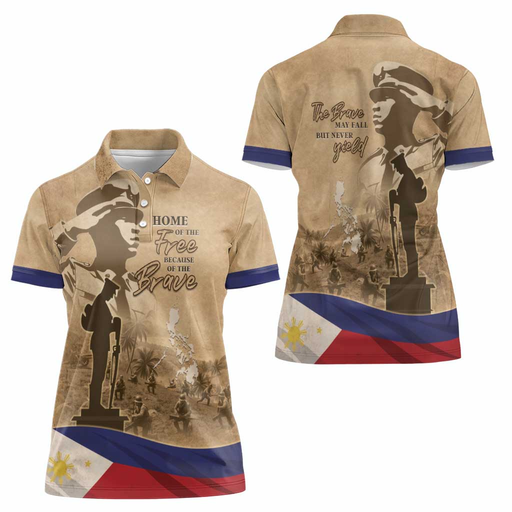 Philippines Memorial Day Women Polo Shirt Honor The Fallen LT05 - Wonder Print Shop