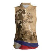 Philippines Memorial Day Women Sleeveless Polo Shirt Honor The Fallen LT05 - Wonder Print Shop