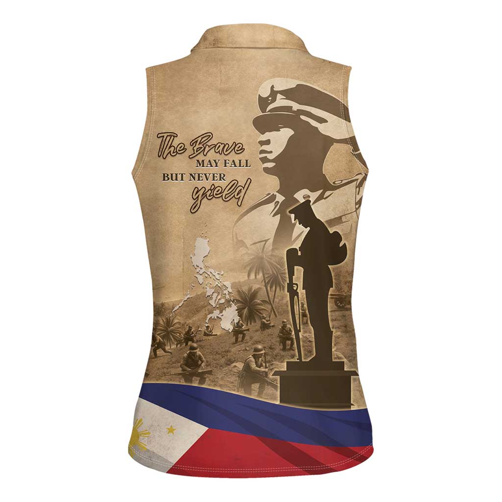 Philippines Memorial Day Women Sleeveless Polo Shirt Honor The Fallen LT05 - Wonder Print Shop