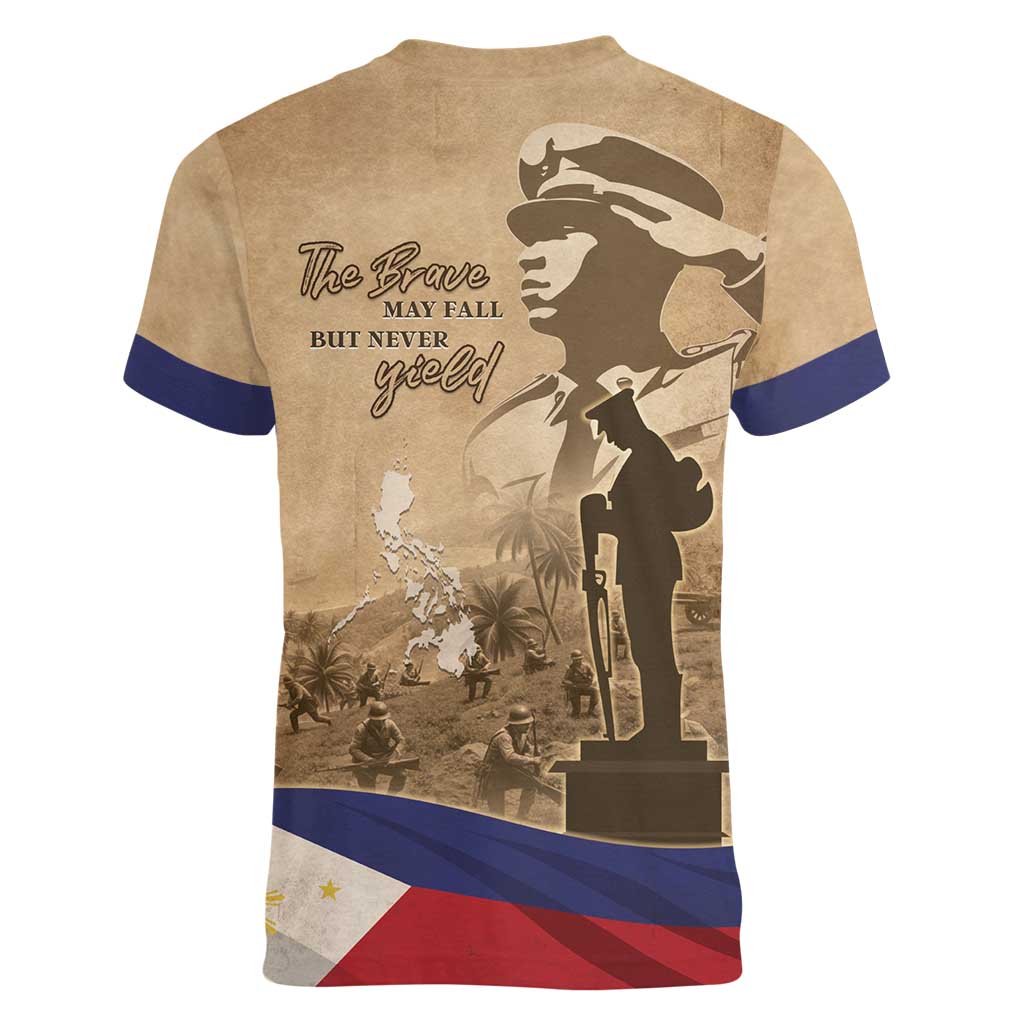 Philippines Memorial Day Women V-Neck T-Shirt Honor The Fallen LT05 - Wonder Print Shop