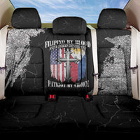 Philippines And USA Back Car Seat Cover Grunge Style