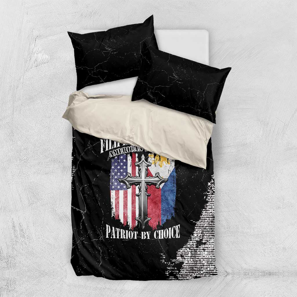 Philippines And USA Bedding Set Grunge Style