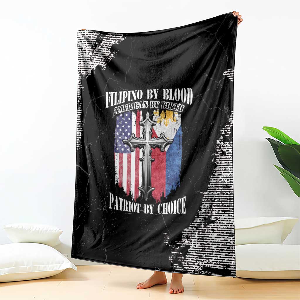 Philippines And USA Blanket Grunge Style