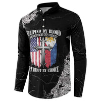 Personalized Philippines And USA Button Sweatshirt Grunge Style