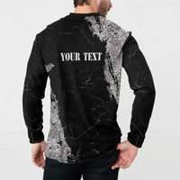 Personalized Philippines And USA Button Sweatshirt Grunge Style