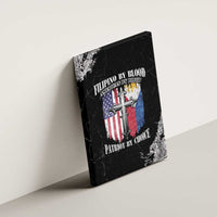 Philippines And USA Canvas Wall Art Grunge Style