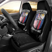 Philippines And USA Car Seat Cover Grunge Style