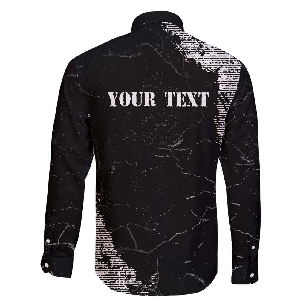 Personalized Philippines And USA Family Matching Long Sleeve Bodycon Dress and Hawaiian Shirt Grunge Style