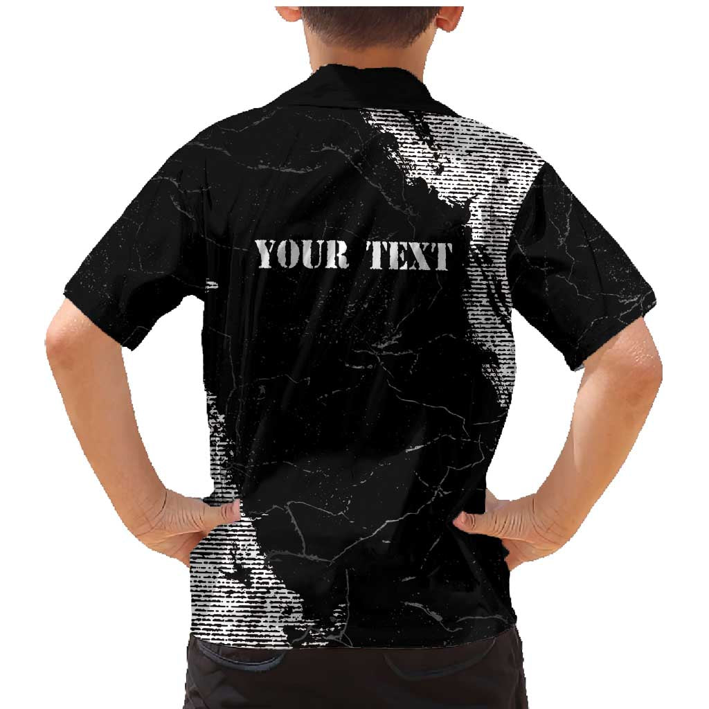 Personalized Philippines And USA Family Matching Mermaid Dress and Hawaiian Shirt Grunge Style